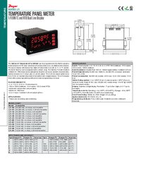 Thumbnail of document Data Sheet - Series LTI Temperature Panel Meter